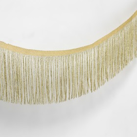 Тесьма декоративная «Бахрома», 10 см, 5 ± 0,5 м, цвет золотой