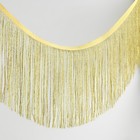 Тесьма декоративная «Бахрома», 15 см, 5 ± 0,5 м, цвет золотой - фото 10110873