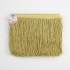 Тесьма декоративная «Бахрома», 15 см, 5 ± 0.5 м, цвет золотой - Фото 2