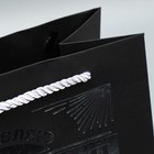 Пакет подарочный, упаковка, «Настоящий мужчина», чёрный крафт, 23 х 27 х 11.5 см - Фото 4
