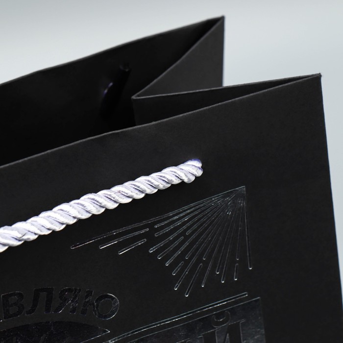 Пакет подарочный, упаковка, «Настоящий мужчина», чёрный крафт, 23 х 27 х 11.5 см - фото 1928035146