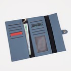 Кошелёк женский на кнопке, цвет голубой 9210931 - фото 16401000