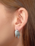 Серьги из полимерной глины «Акула», цвет серый - Фото 2