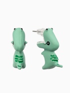 Серьги из полимерной глины «Динозавр», цвет зеленый - Фото 1