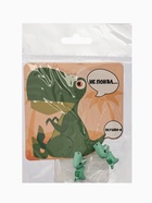 Серьги из полимерной глины «Динозавр», цвет зеленый - фото 65512069