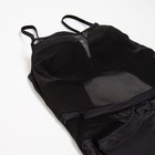 Купальник слитный MINAKU с сеткой цвет чёрный, размер 52 - Фото 2