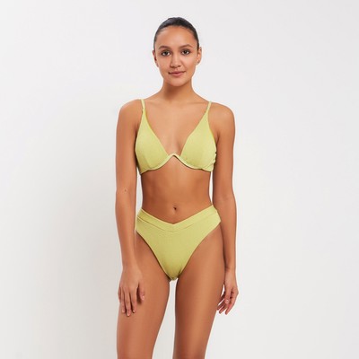 Купальник раздельный бельевой женский MINAKU, зелёный размер 46