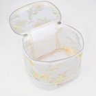 Косметичка на молнии, цвет бело/зелёный 9224018 - фото 16992726