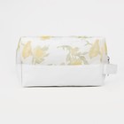 Косметичка на молнии, цвет белый/зелёный - фото 46683458