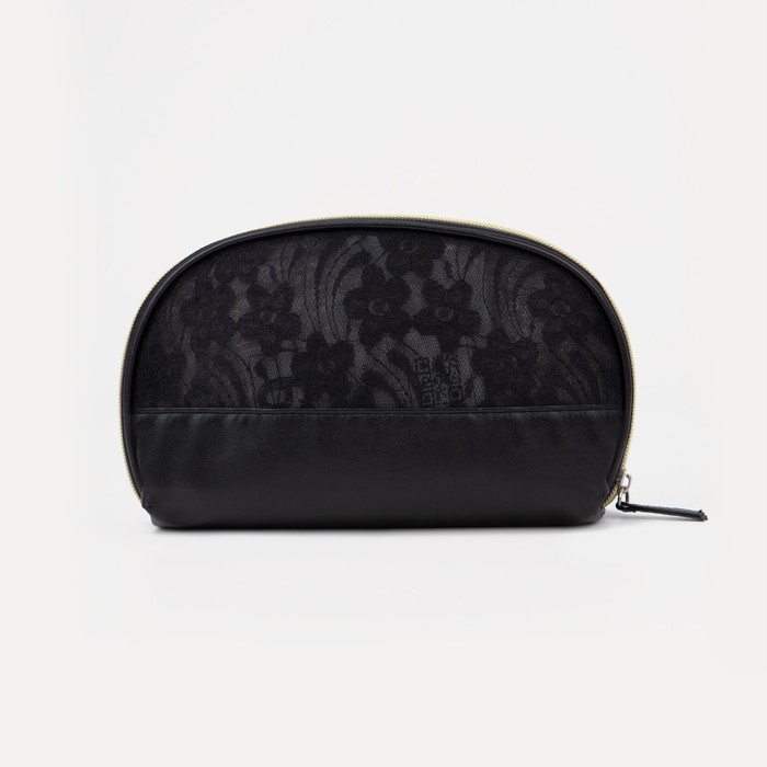 Косметичка на молнии, цвет чёрный 32014