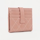 Кошелёк на кнопке, цвет розовый - фото 39190905