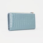Кошелёк женский на кнопке, цвет голубой 9228120