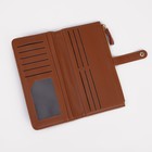 Кошелёк женский на кнопке, цвет рыжий 9228121