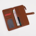 Кошелёк женский на кнопке, цвет рыжий 9228121