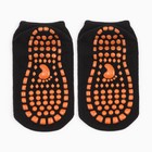 Носки детские противоскользящие, цвет чёрный, размер 16-18 - Фото 2