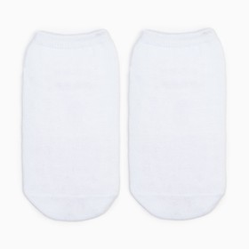 Носки детские противоскользящие, цвет белый, размер 16-18