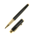 Ручка-роллер Parker IM Metal T221 Black GT Fblack, корпус чёрный глянцевый/ золото, чёрные чернила (S0856360) - Фото 1