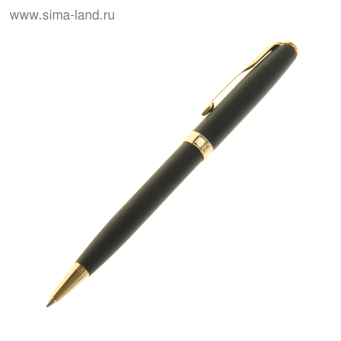 Ручка шариковая Parker Sonnet Matte Black GT, корпус чёрный матовый/ золото, чёрные чернила (S0818000) - Фото 1