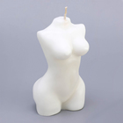 Свеча фигурная "Силуэт женщины", 10х5 см,  белая - Фото 2