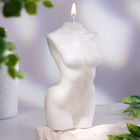 Свеча фигурная "Силуэт женщины", 15х7 см, белая - Фото 1