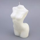 Свеча фигурная "Силуэт женщины", 15х7 см, белая - фото 9415512