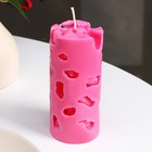 Свеча ароматическая декоративная "Ажурная", розовый, 6х12 см, пион - Фото 2