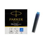 Картридж Parker MINI для перьевой ручки с синими чернилами неводостойкими Washable, 6шт - Фото 1