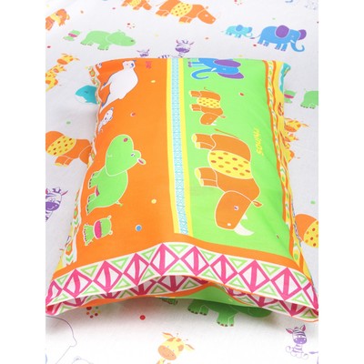 Постельное бельё 1.5 сп «Зоопарк», размер 145х210 см, 145х210 см, 50х70 см