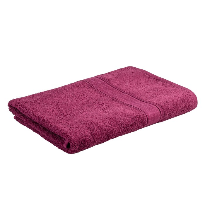 Полотенце махровое, размер 40x70 см, цвет фиолетовый
