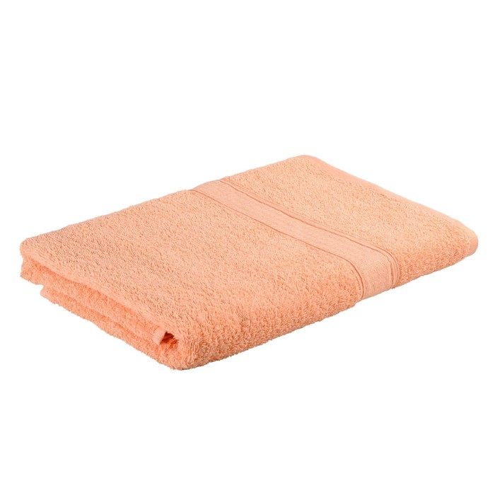 Полотенце махровое, размер 70x140 см, цвет персик - Фото 1