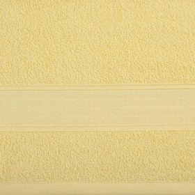 Полотенце махровое, размер 50x90 см, цвет светло-желтый