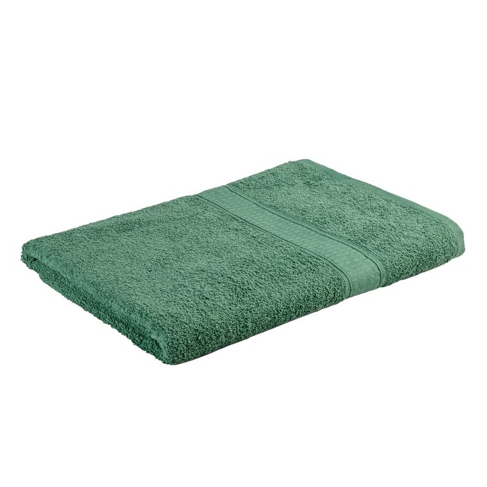Полотенце махровое, размер 40x70 см, цвет тёмно-зелёный - Фото 1