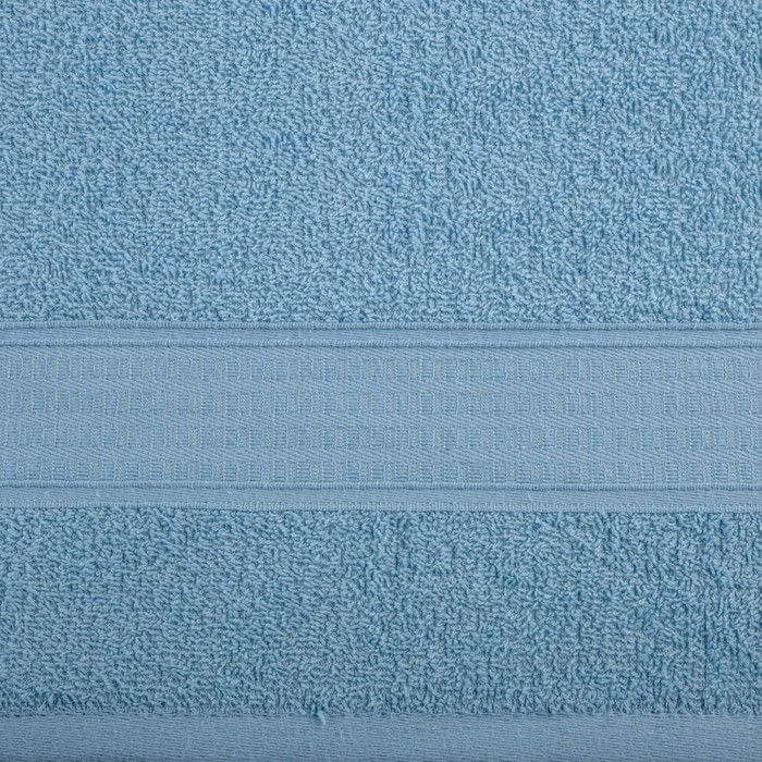 Полотенце махровое, размер 70x140 см, цвет голубой