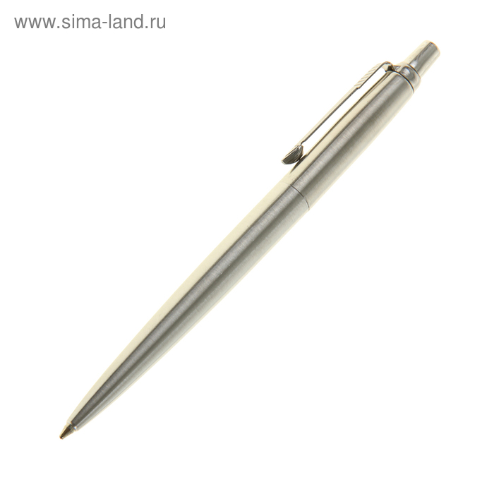 Ручка шариковая Parker Jotter Stainless Steel CT, корпус серебристый глянцевый, чёрные чернила (S0705560) - Фото 1