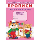 Прописи «Подготовка к школе. Пишем и учим цифры» 9370018 - фото 9573209