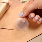 Наклейка прозрачная 3.8×3.8 см, 300 шт. - Фото 3