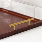 Подносы с ручками Magistro Garona, набор 3 шт., бамбук - Фото 5