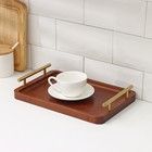 Подносы с ручками Magistro Garona, набор 3 шт., бамбук - Фото 6