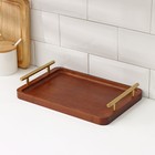 Подносы с ручками Magistro Garona, набор 3 шт., бамбук - Фото 7