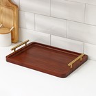 Подносы с ручками Magistro Garona, набор 3 шт., бамбук - Фото 9