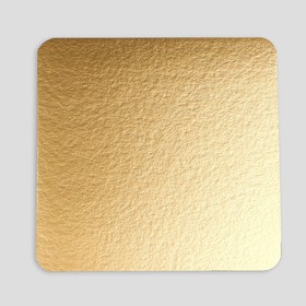 Подложка усиленная, 22 х 22 см, золото - белый жемчуг, 3,2 мм
