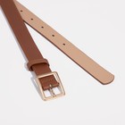 Ремень женский, ширина 2,4 см, пряжка метал, цвет рыжий - фото 46063931