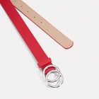 Ремень женский, ширина 2,6 см, пряжка металл, цвет красный - фото 42005084