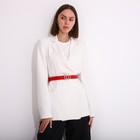 Ремень женский, ширина 2,6 см, пряжка металл, цвет красный - фото 42005085