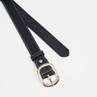 Ремень женский, ширина 2,8 см, винт, пряжка металл, цвет чёрный 9291579