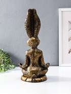 Фигура - подставка для мелочей полистоун «Заяц с лотосом», 20×16×43 см, под золото - Фото 6