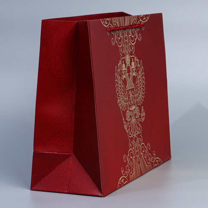 Пакет подарочный, упаковка, «Россия с тобой», 32 х 26 х 12 см - фото 1885511776