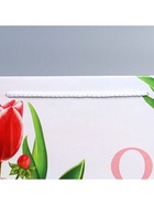 Пакет подарочный ламинированный, упаковка, «8 марта», L 28 х 38 х 9 см 7892382