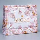 Пакет подарочный ламинированный, упаковка, «8 марта», ML 21 х 25 х 8 см - Фото 2