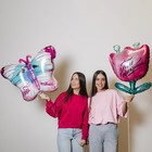 Воздушный шар фольгированный 23" «Бабочка», с подложкой - Фото 3